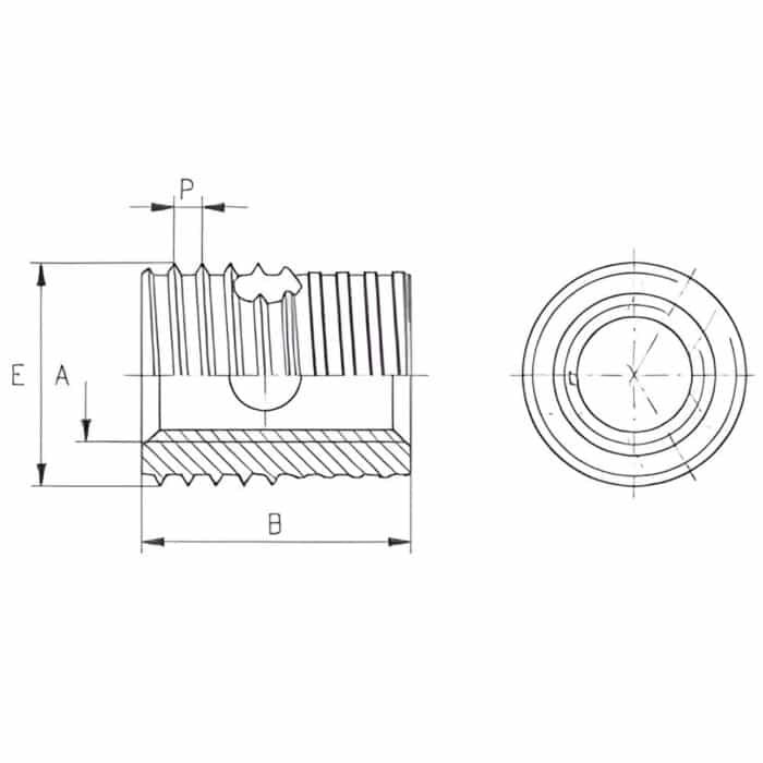 Ren Lắp Tự Khoét Ensat-SBE Dài (có ren dẫn) - Ảnh 2