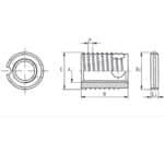 Ren Lắp Tự Khoét Ensat-SBN Ngắn (có rãnh chống xoay) - Ảnh 2